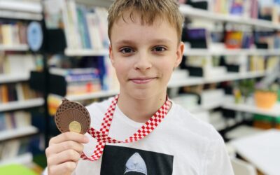 Dan Novak iz 6. c treći u gimnastici