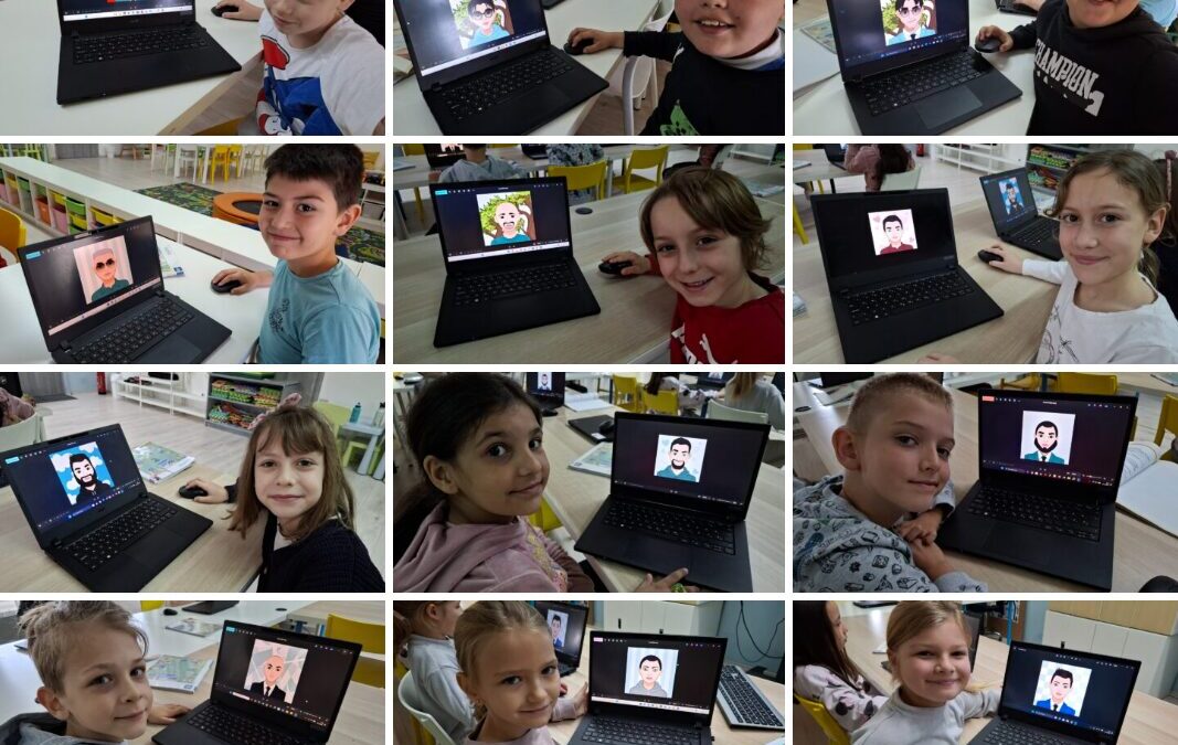 Učenici 2.b razreda izradili avatare svojih očeva povodom Dana očeva