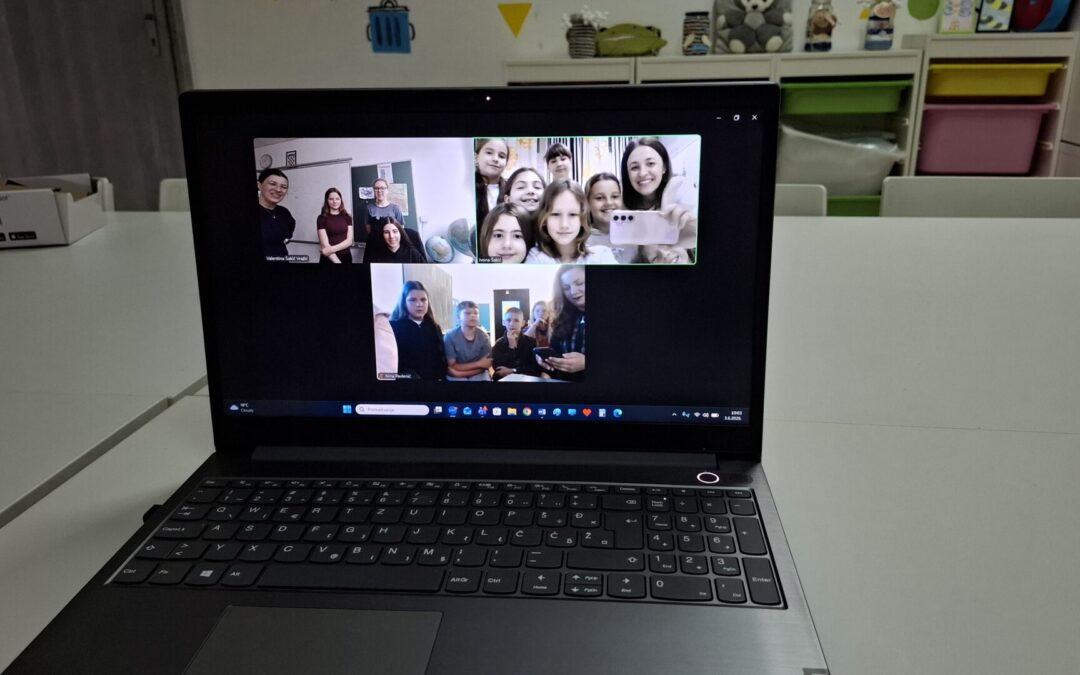 Mali informatičari sudjelovali u videopozivu eTwinning projekta Moja kreativna i zabavna učionica